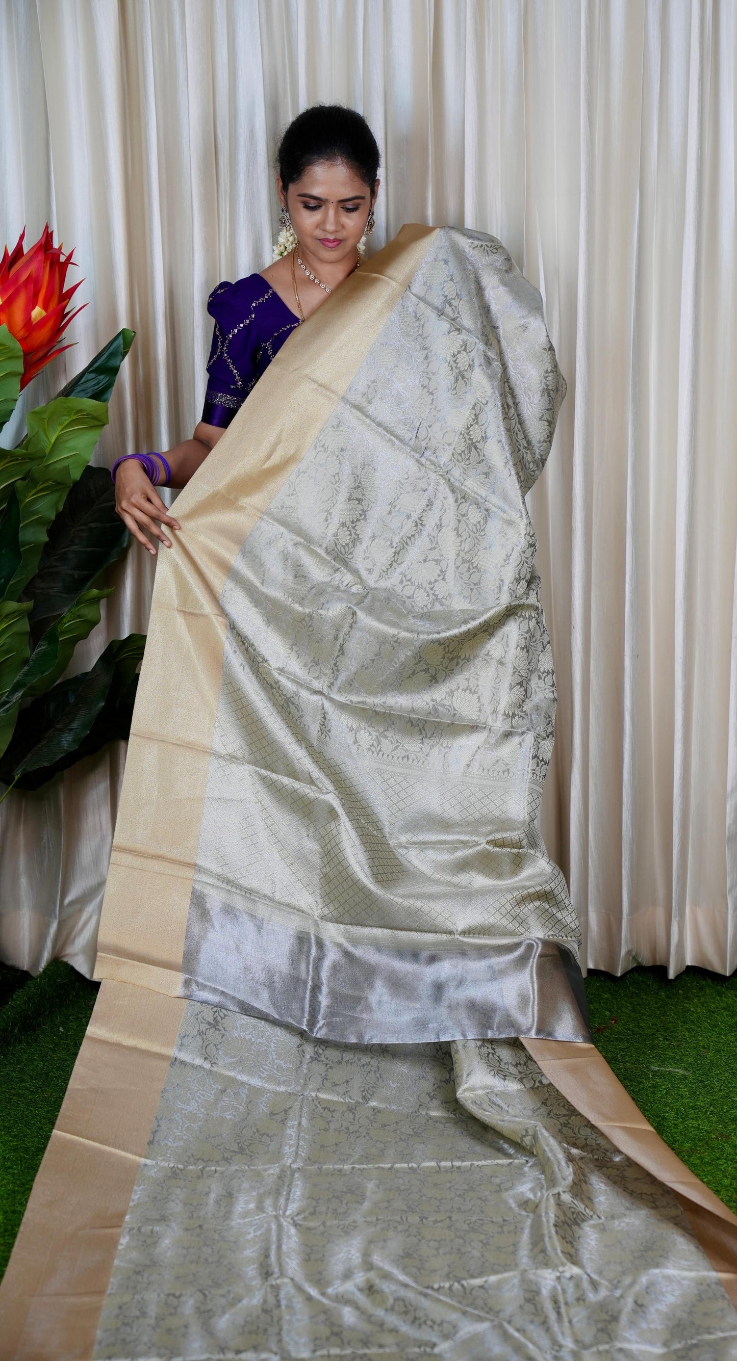 Aadi offer🌹Mrs. Nita Ambani Inspired soft katan saree🥰😎moon