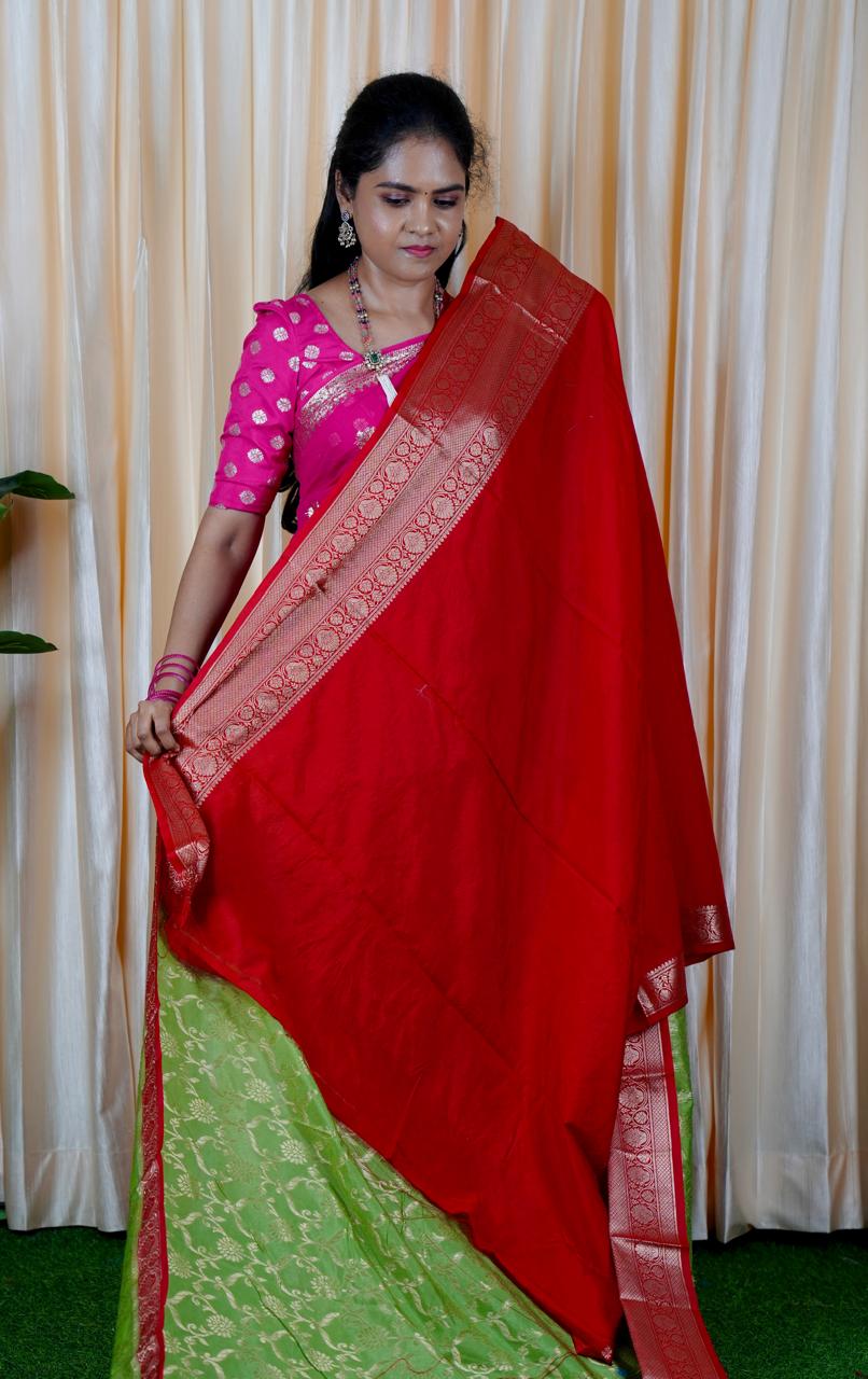 Banarasi semi silk sarees 🥰🥳