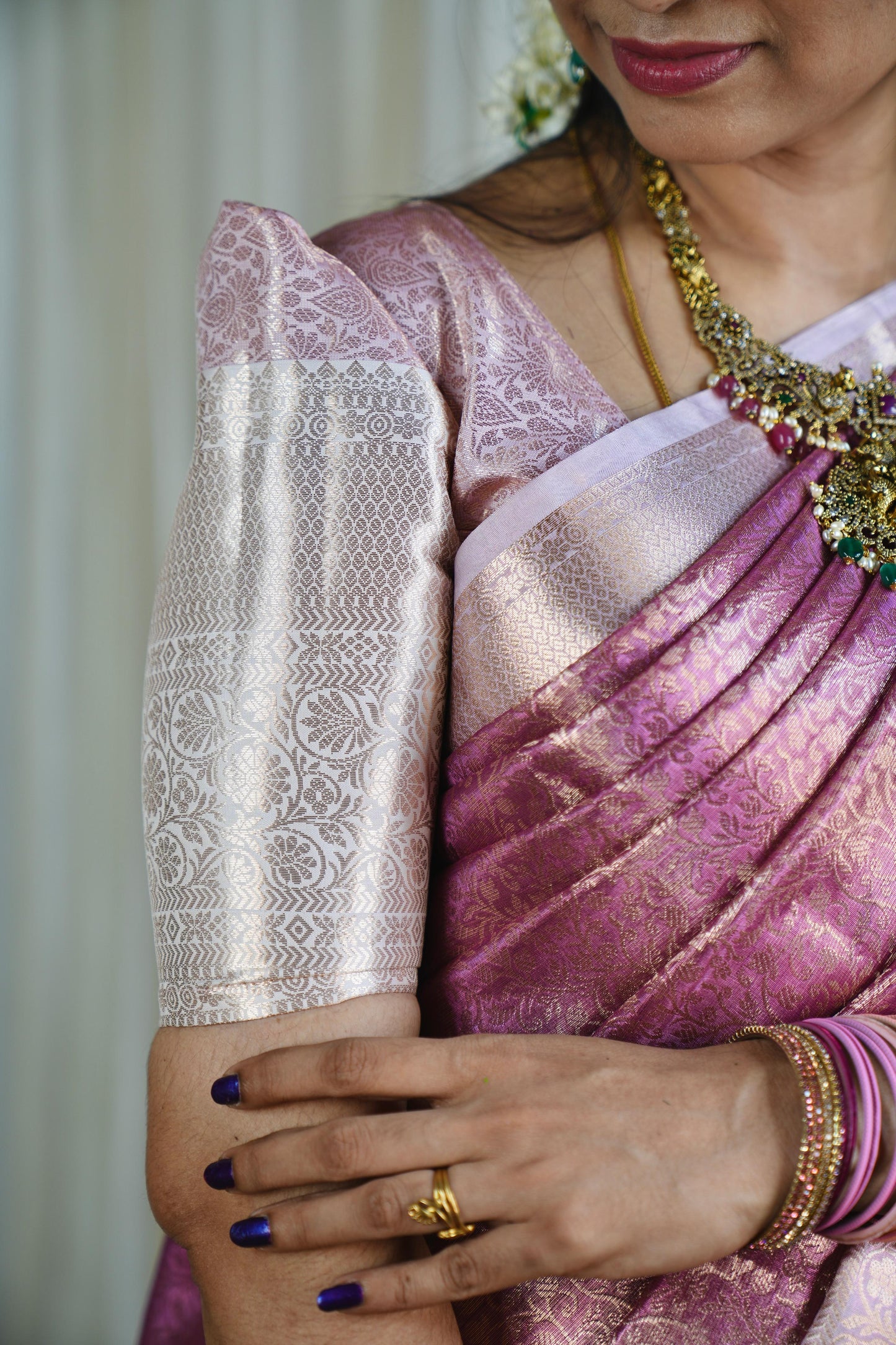 Premium Bridal Katan Tissue Saree ❌