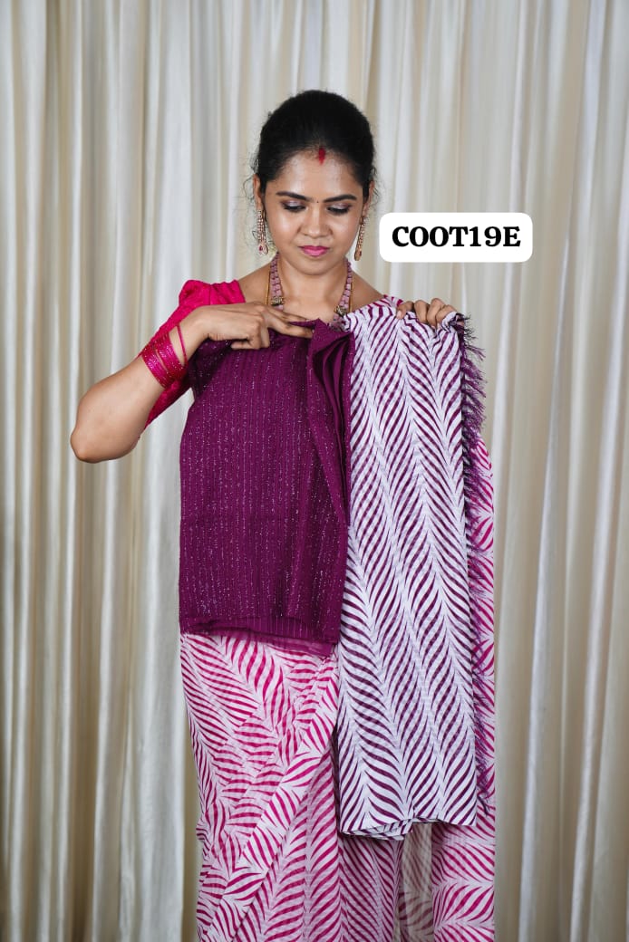 Designer saree with designer blouse❌