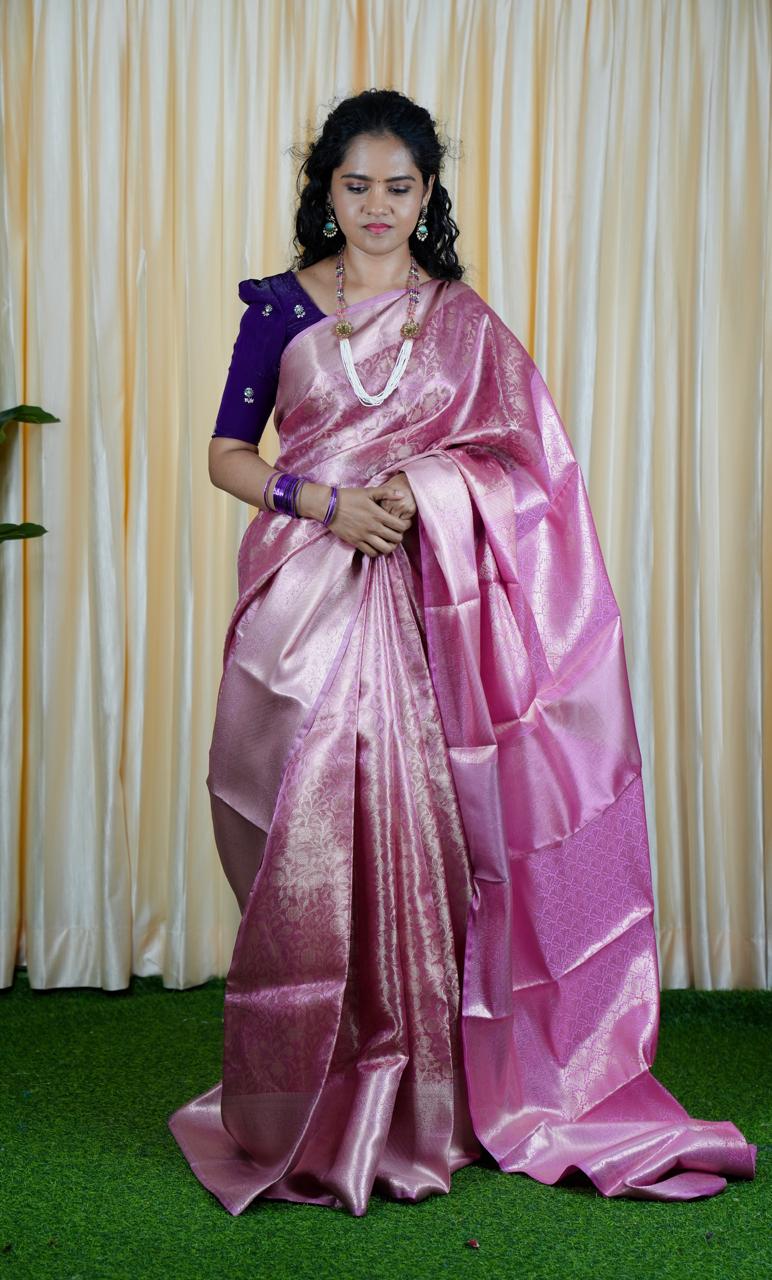 Katan bridal tissue saree 🥳