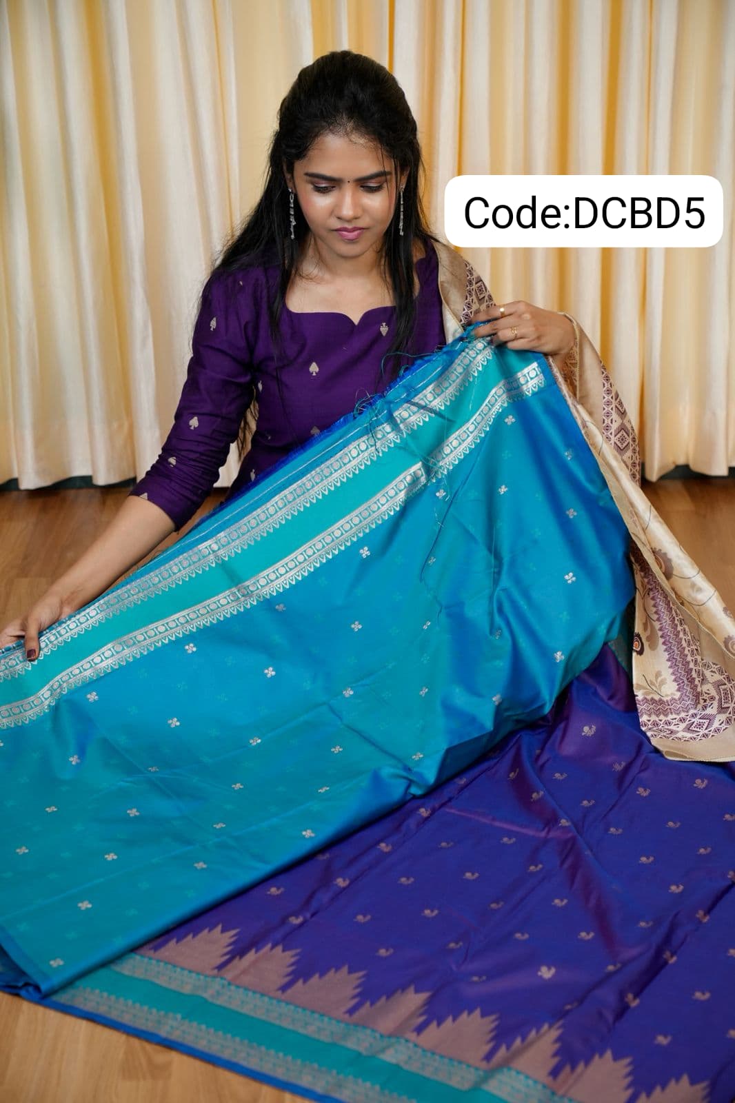 Kanchi semi silk saree🥰😎📚