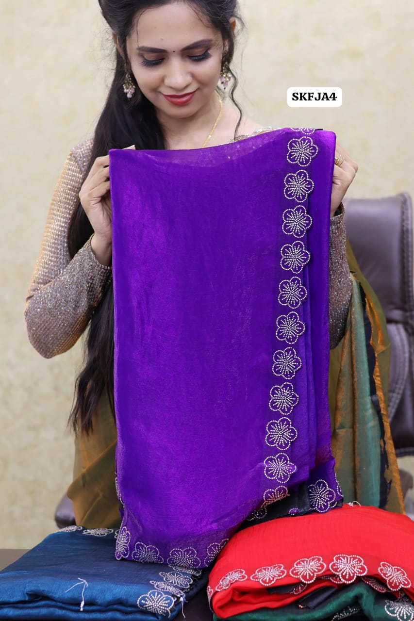 Premium quality soft texture crushed space silk🥳