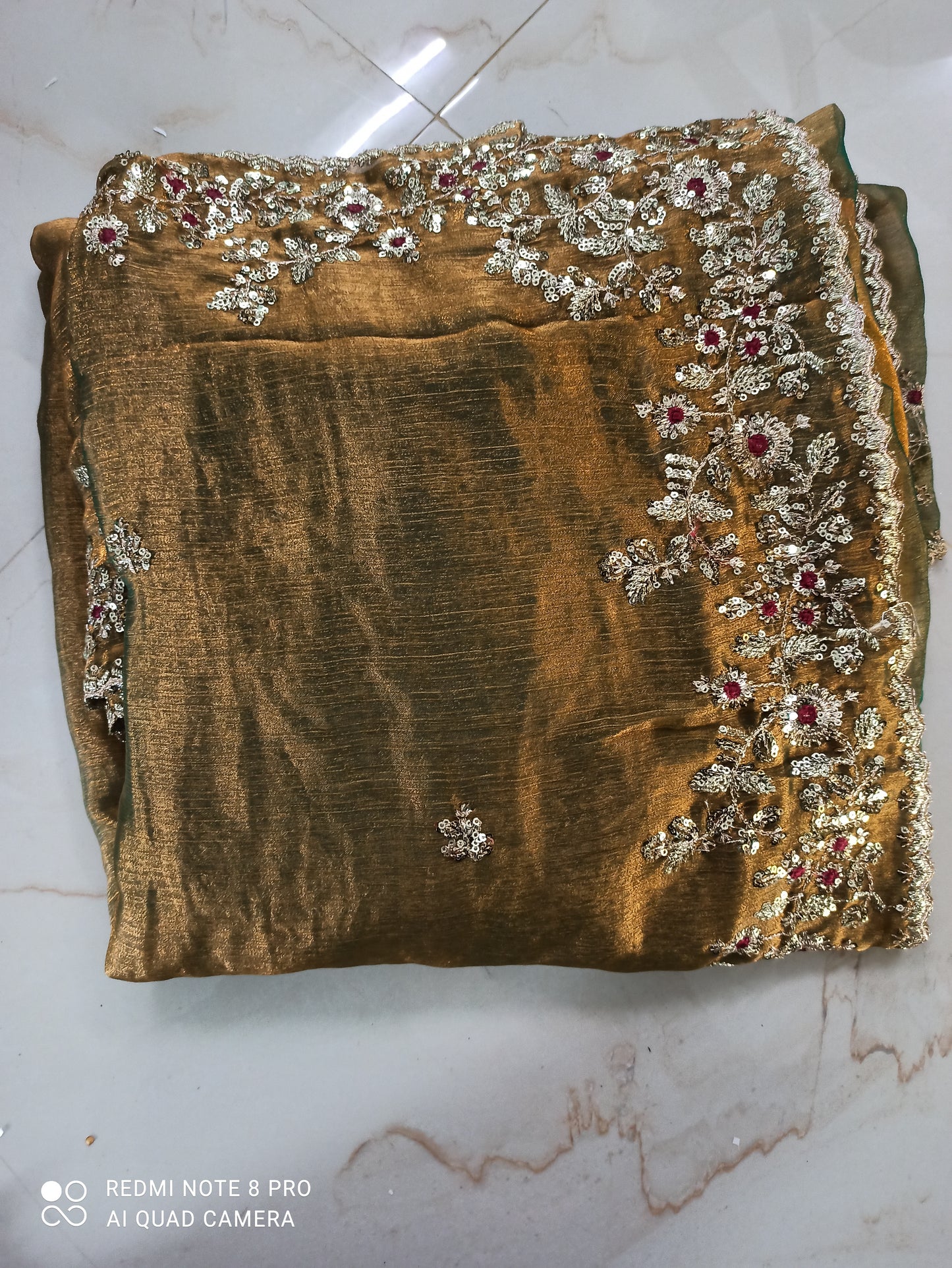 Space silk model with heavy sequins and embroidery work📷