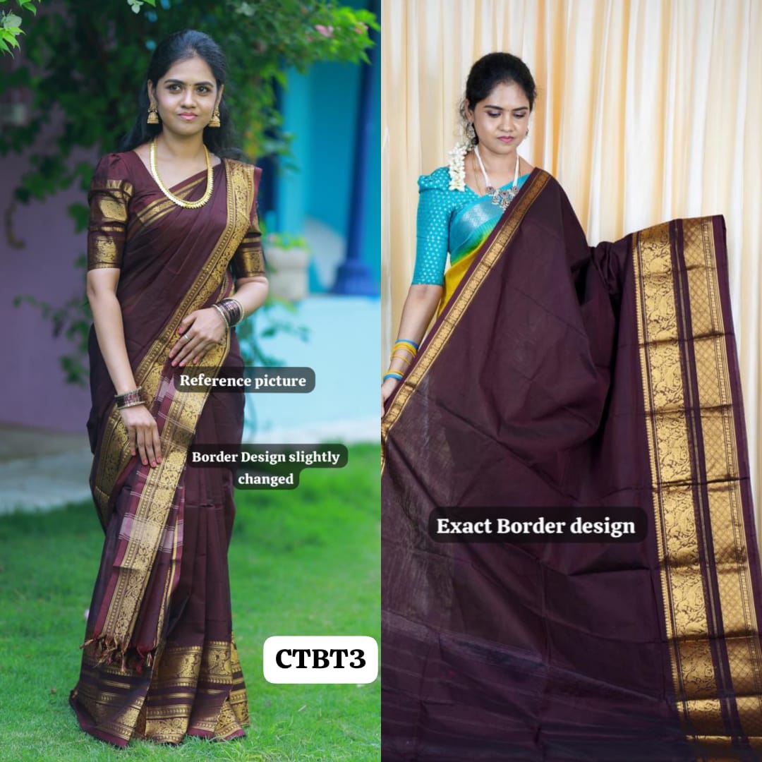 Kanchi cotton saree 🥰😎 (slight design change)prebook 25 days