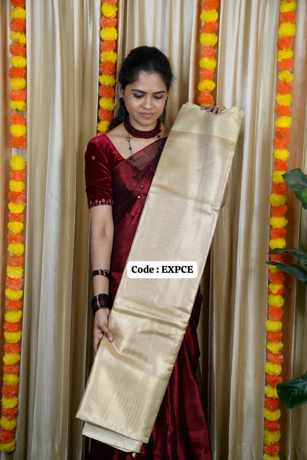 Nayanthara inspired saree shade 5š„°š