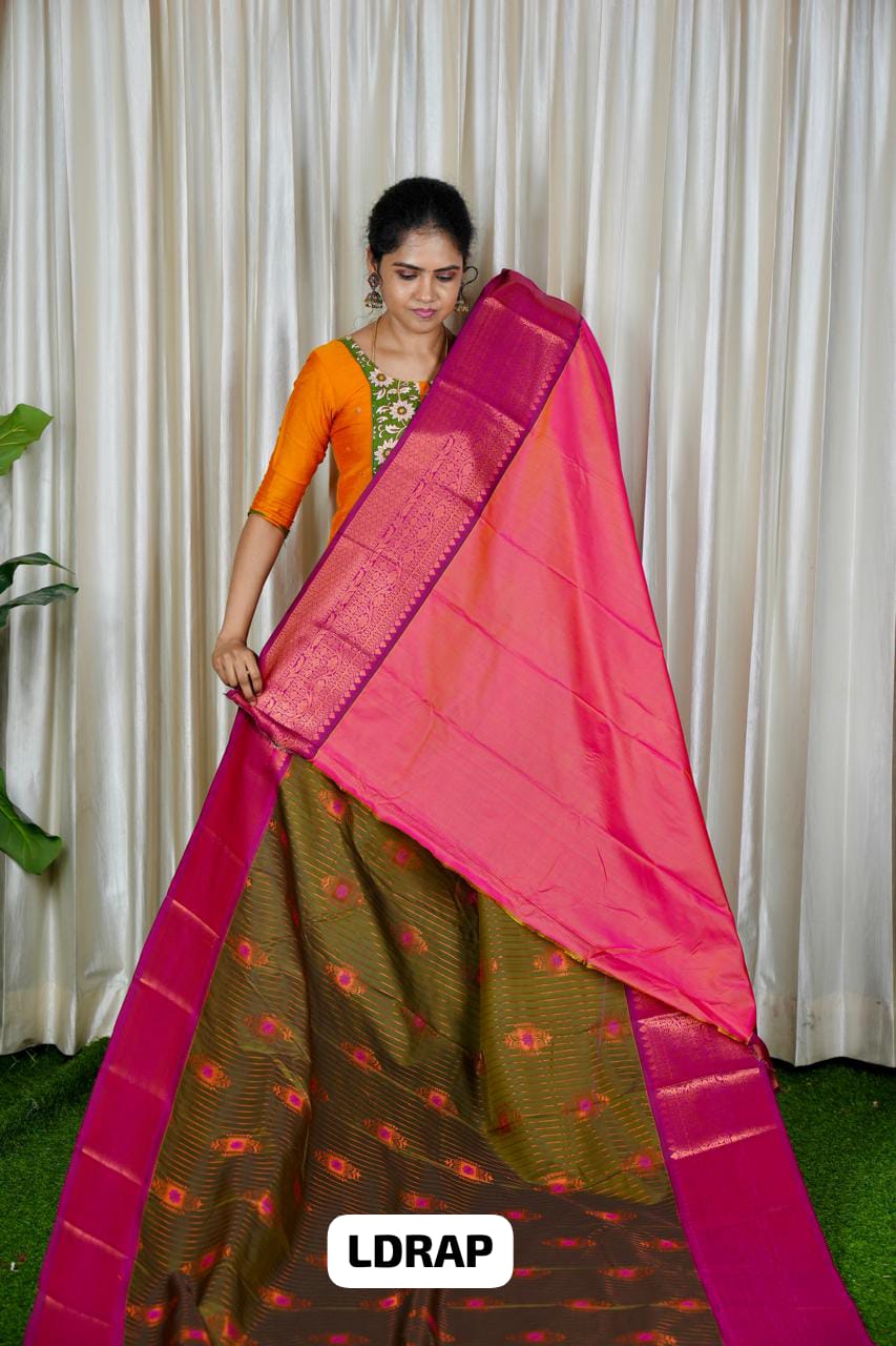 Premium kanchi semi silk 🥳