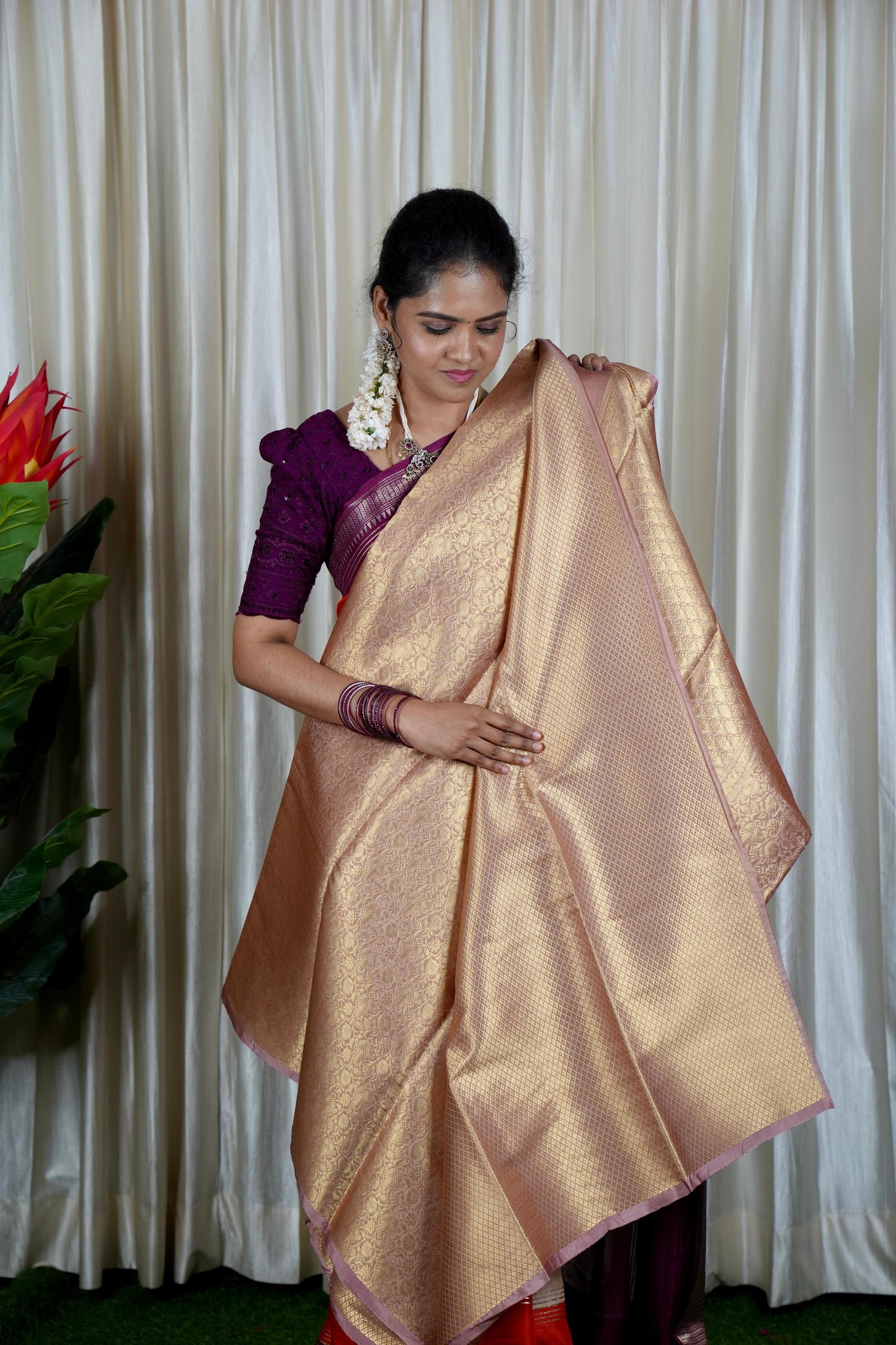 Bridal tissue saree borderless prebook 1 week ✅🥳