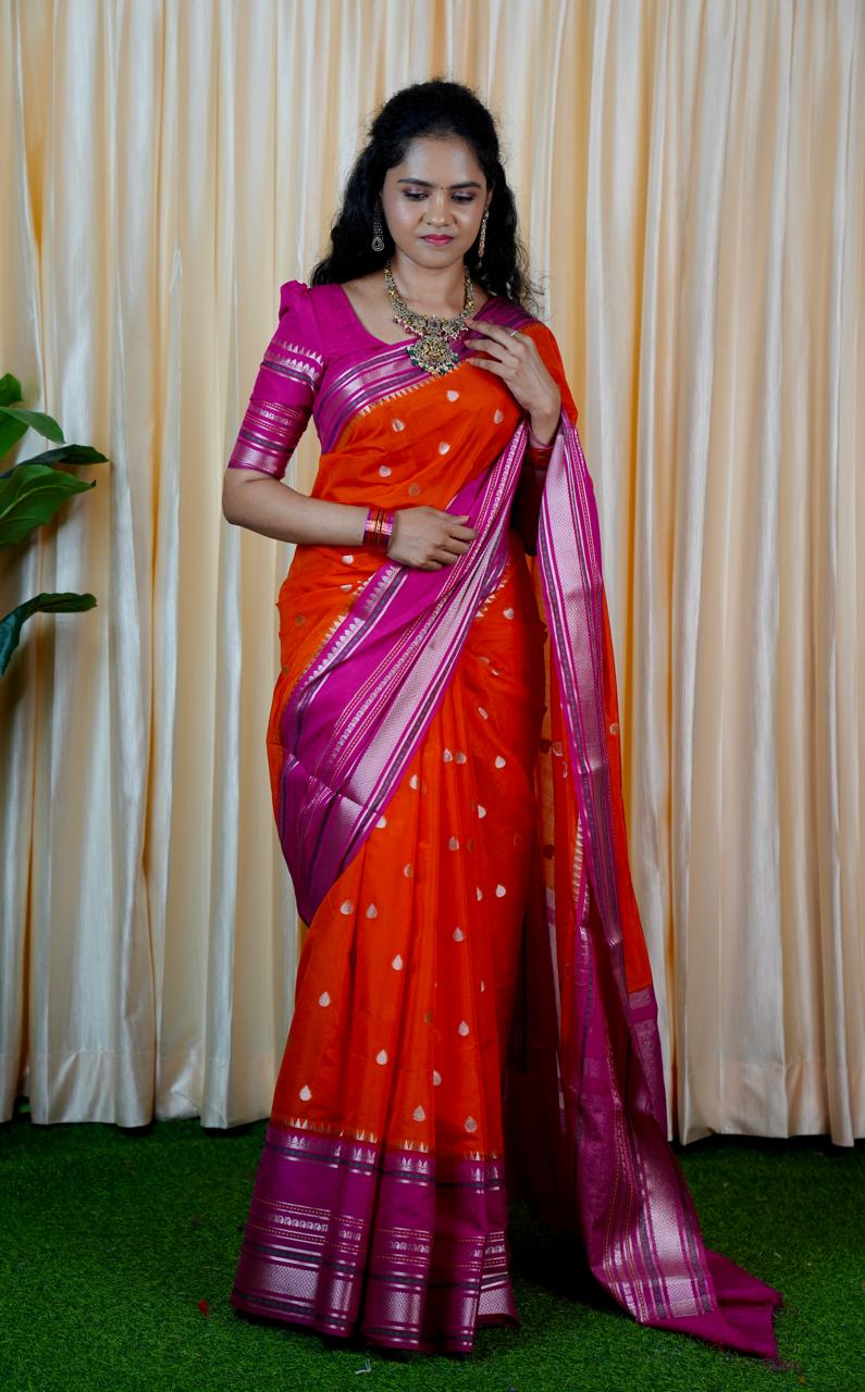 Premium warm silk saree🥳✅
