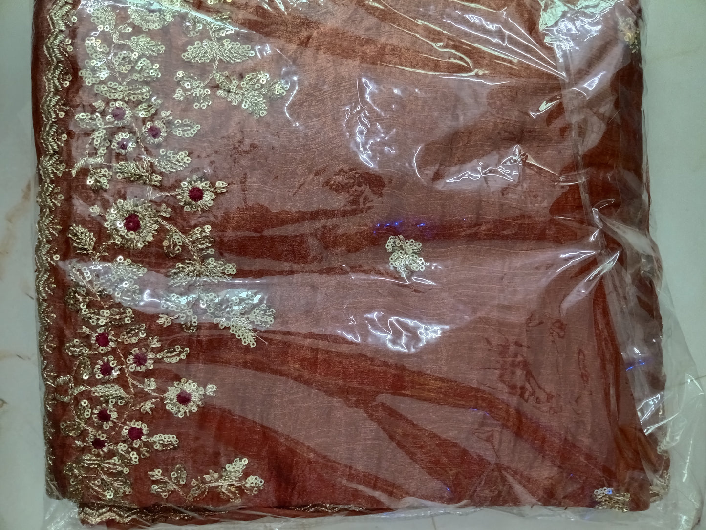 Space silk model with heavy sequins and embroidery work📷