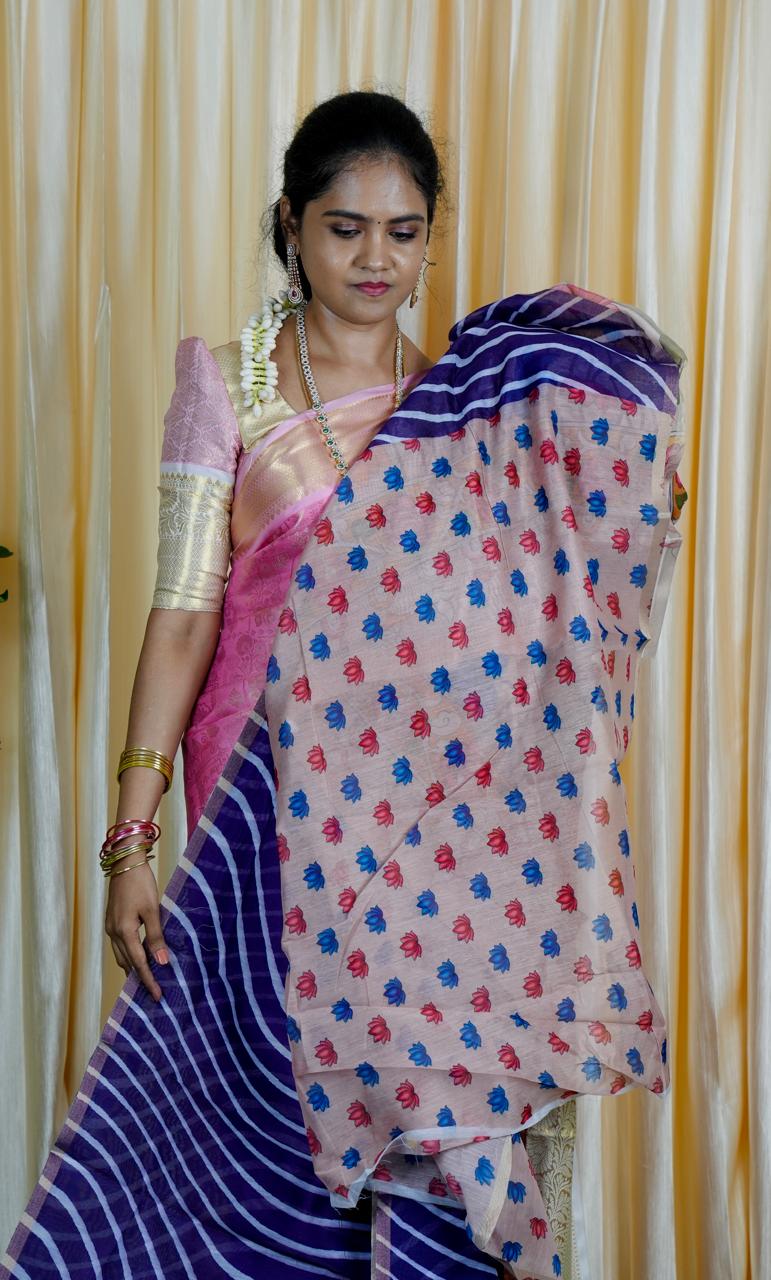 Kalamkari chanderi saree 🥰🥳