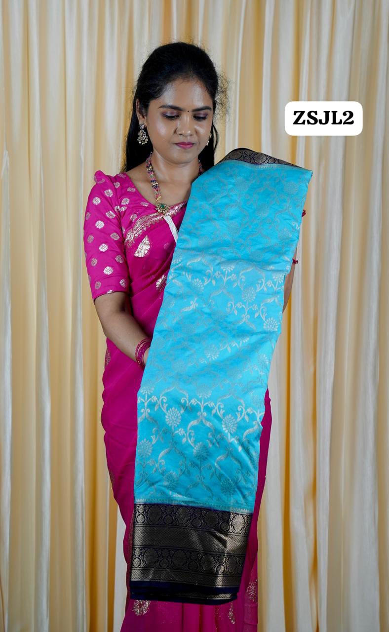 Banarasi semi silk saree🥰 🥳