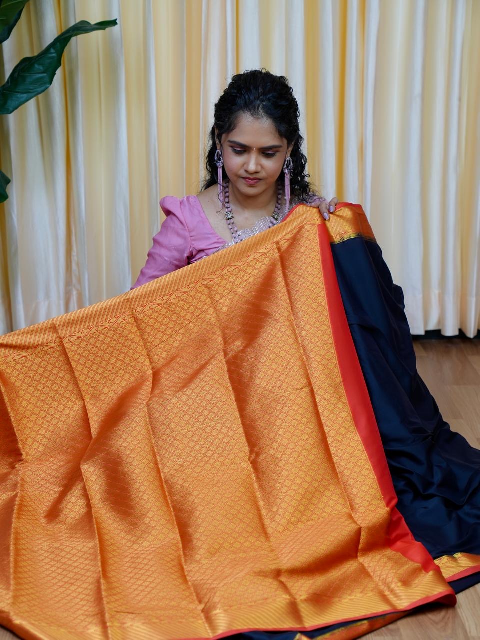Mysore Crepe Silk Saree🥳