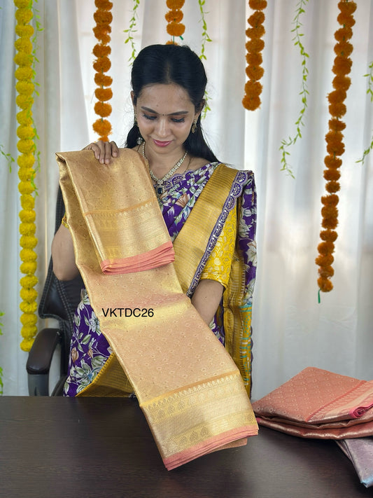 Katan semi silk saree