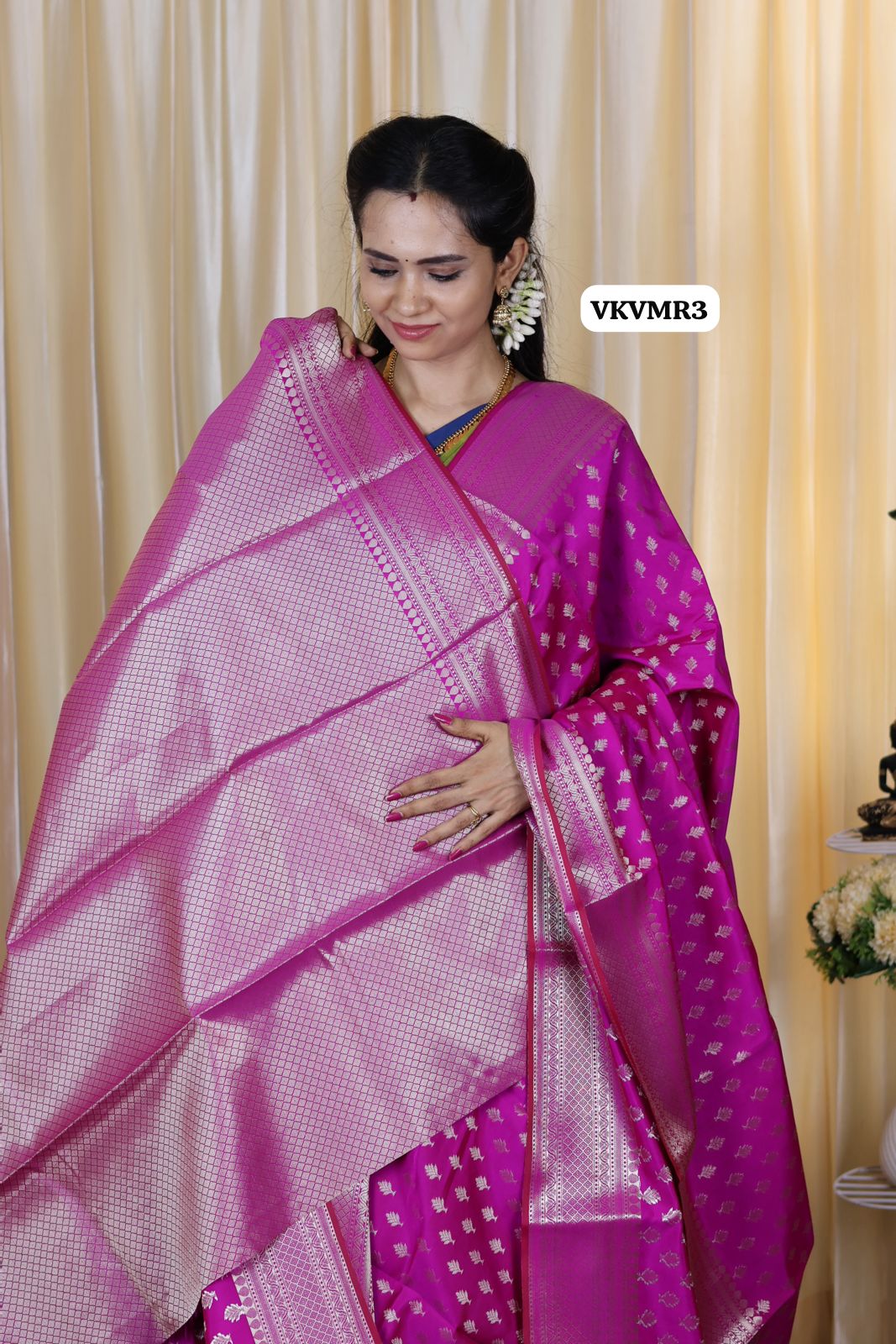 semi katan silk saree 🥳