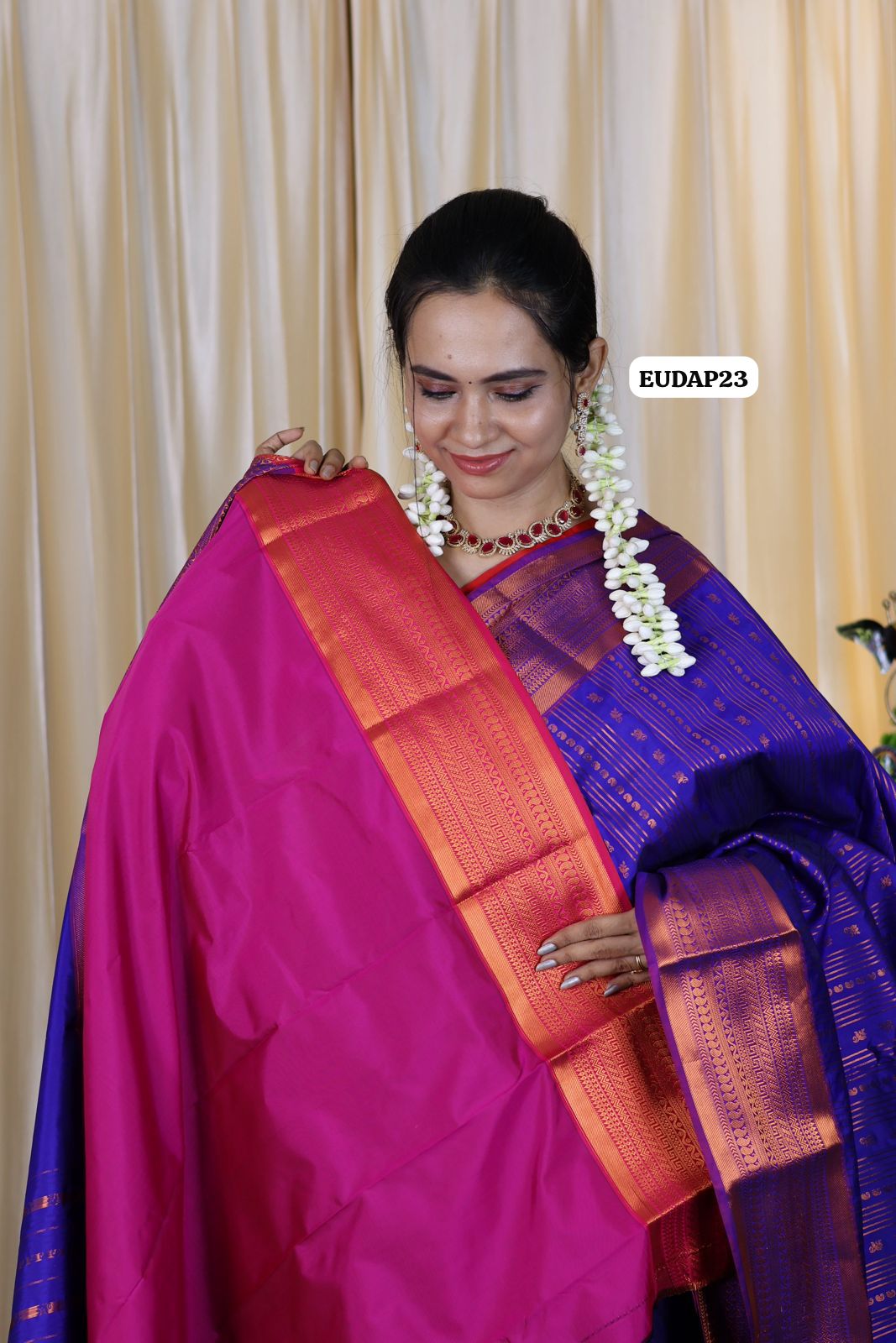 Premium Kanchi semi soft silk saree Vairoosi design 🥳