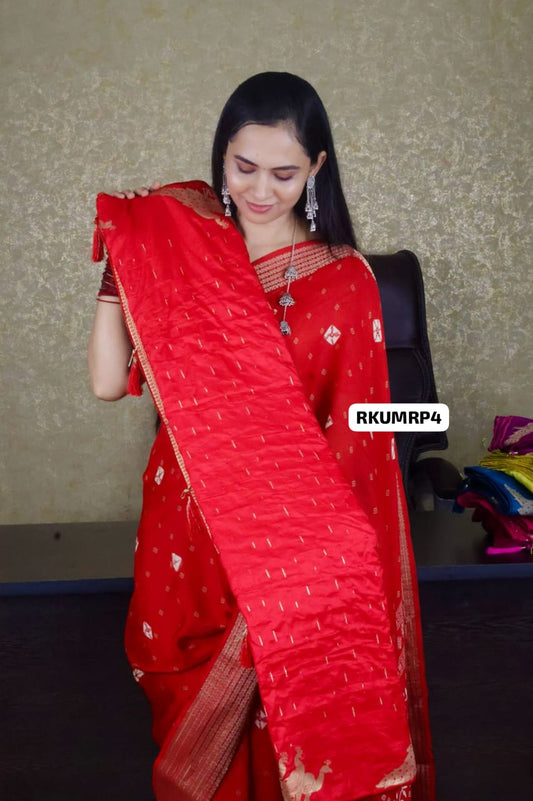 Pichwai semi soft silk saree ❌