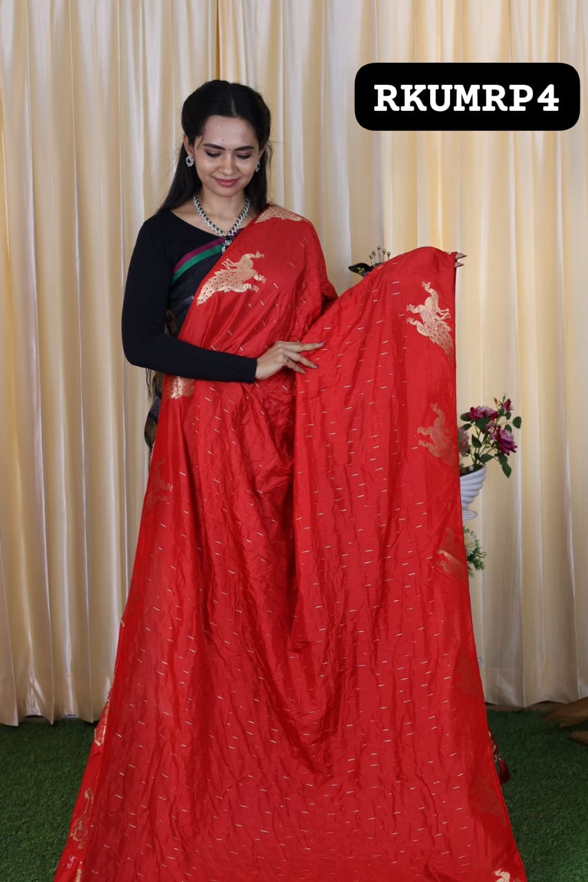Pichwai semi soft silk saree ❌