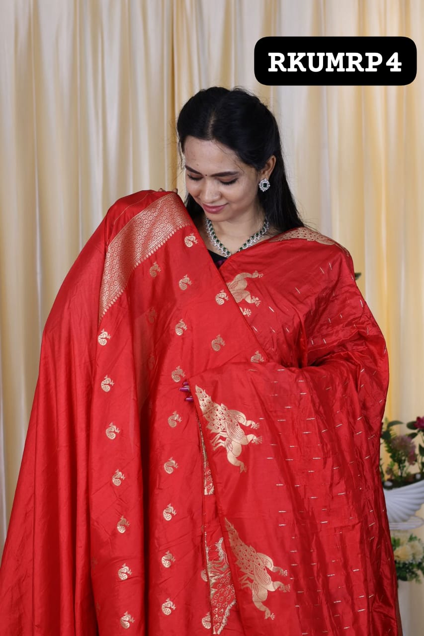 Pichwai semi soft silk saree ❌