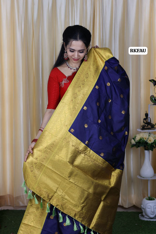 semi soft silk saree with 1000 buttas 😍🥳