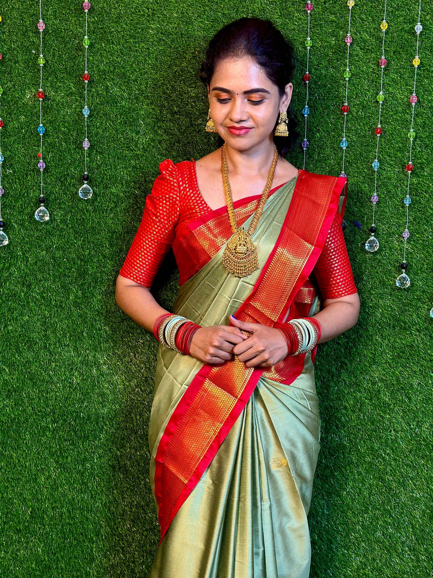 Semi soft silk saree.