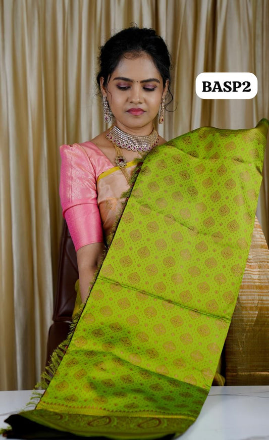 Banarasi inspired semi silk sarees🍄✅