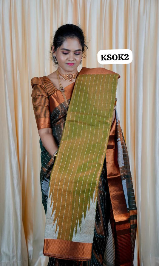 Soft cotton silk zari weaving sarees🥰🥳✅
