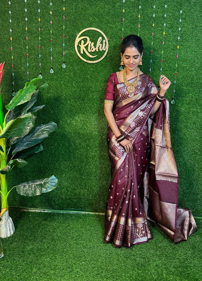 Katan silk saree