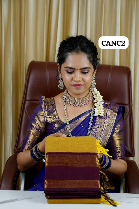 Premium Kanchi cotton saree🥰😎💎