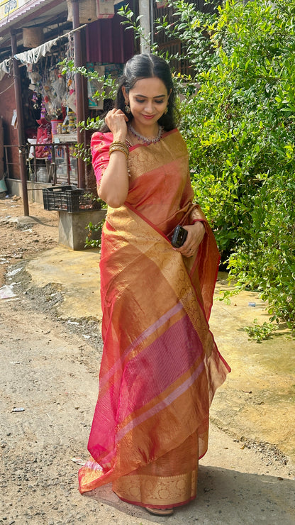 Crushed tissue sarees prebook 🥳