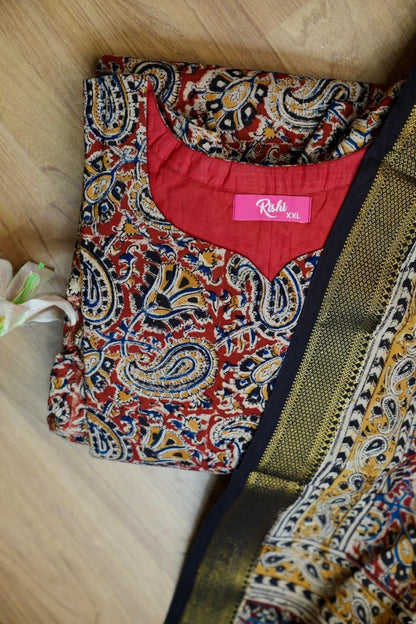 Kalamkari Salwar set (stitched)🥰😎