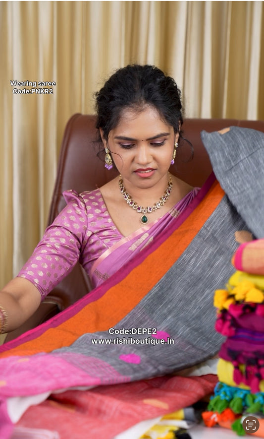 Khadhi cotton sarees 🥳