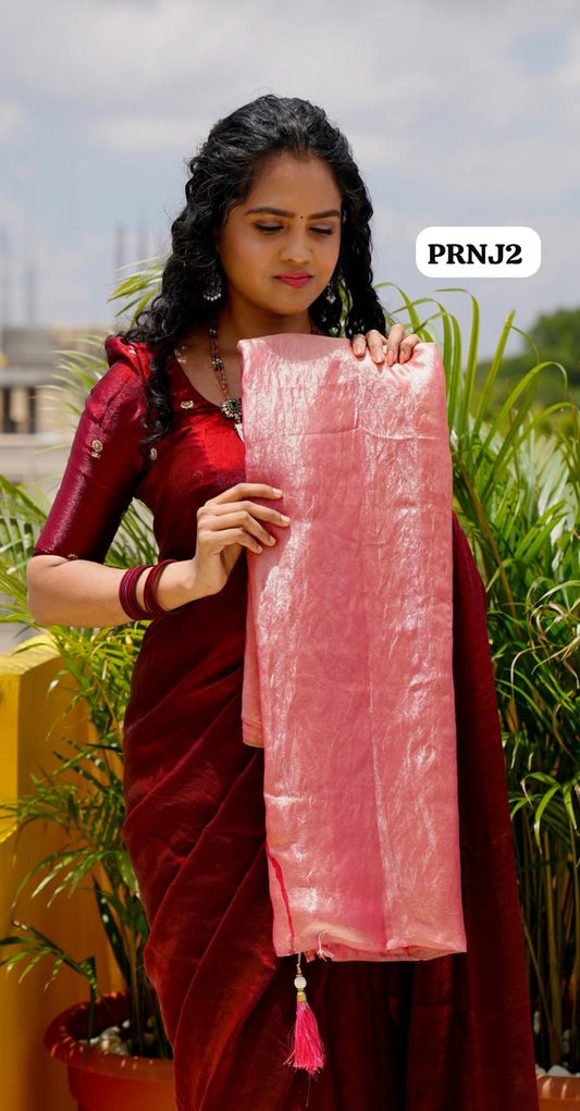 Premium space silk sarees with tassels and chumky work blouse 🥳✅