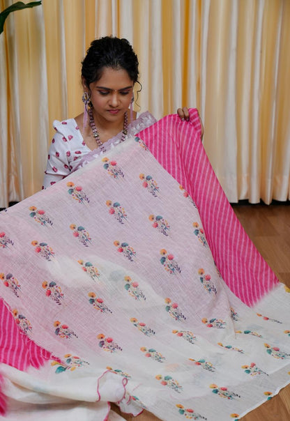Jute linen sarees 🥳