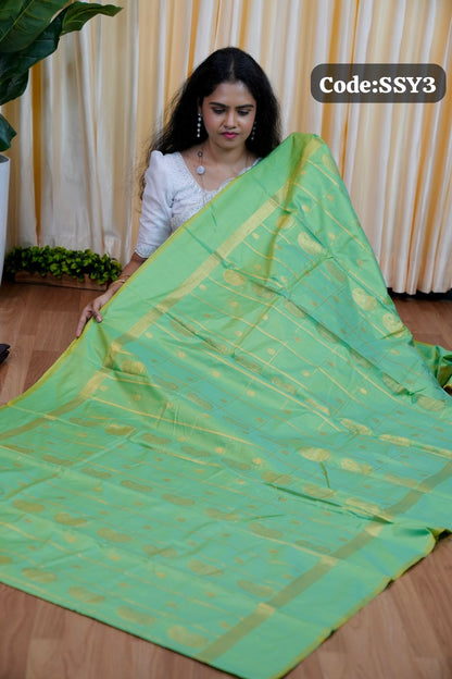 soft silk bluish green 🥰😎