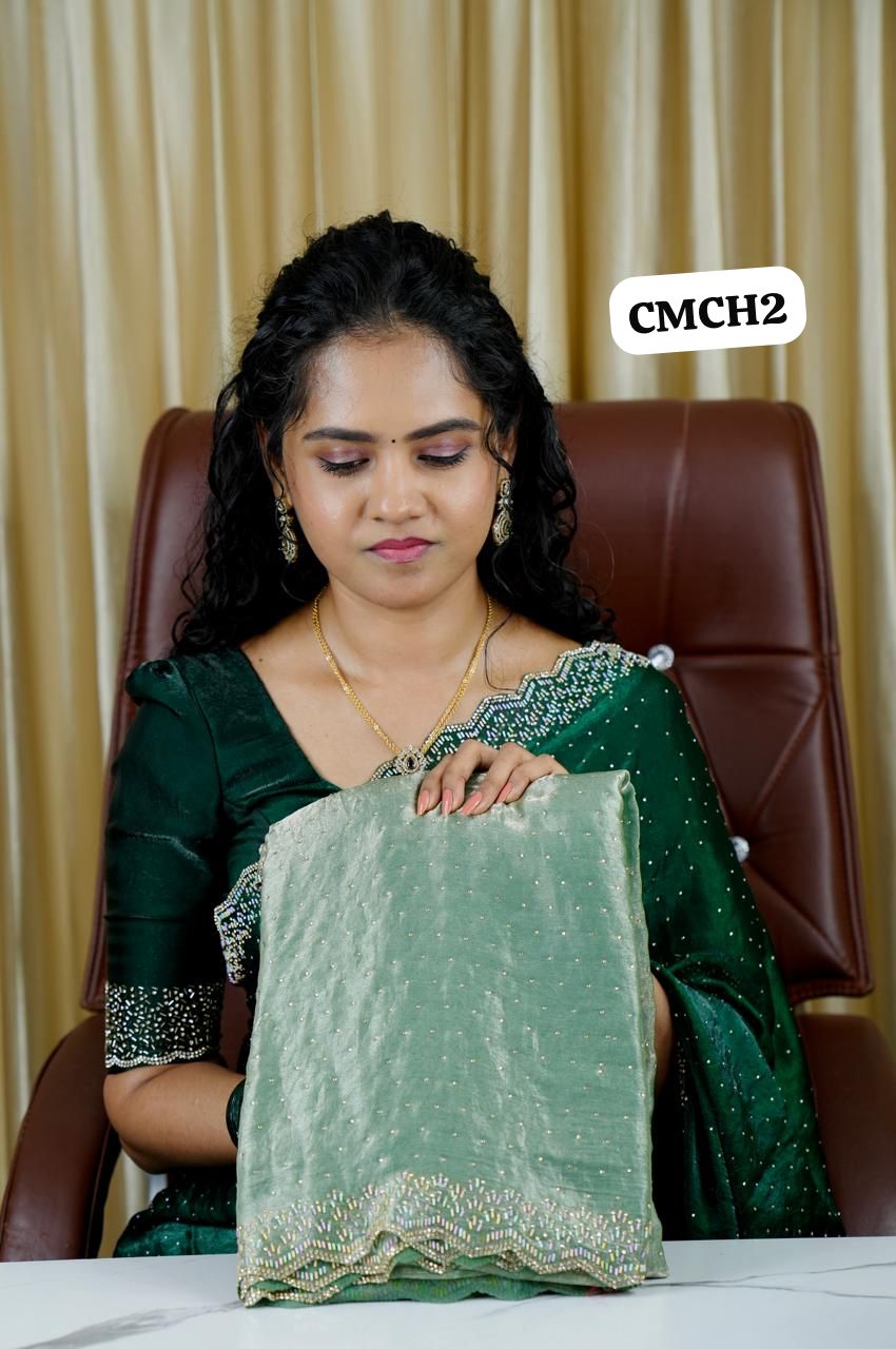 Space silk saree 🍏📍🥳