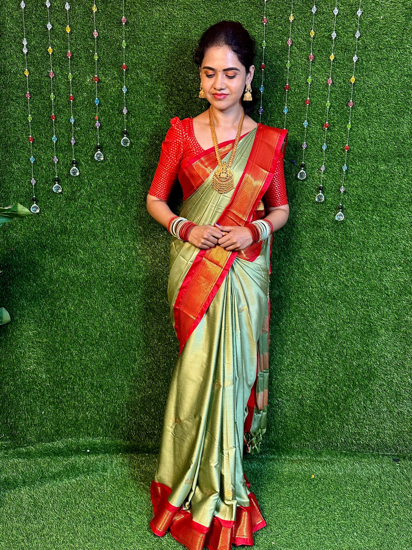 Semi soft silk saree.