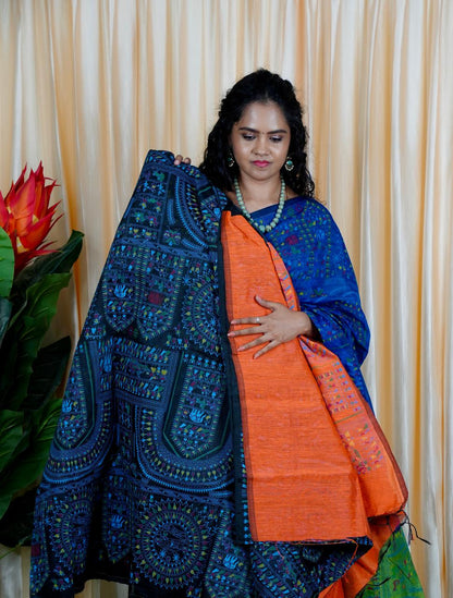 Cotton sarees with contrast plain blouse🥳✅