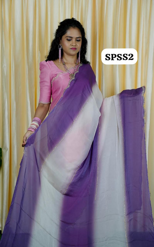Space silk sarees with cutwork border🥰🥳✅