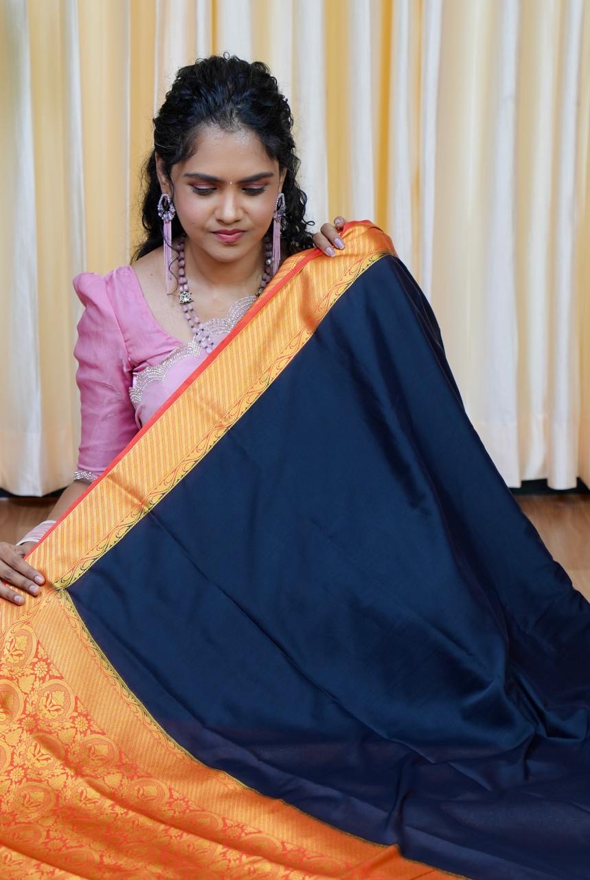 Mysore Crepe Silk Saree🥳