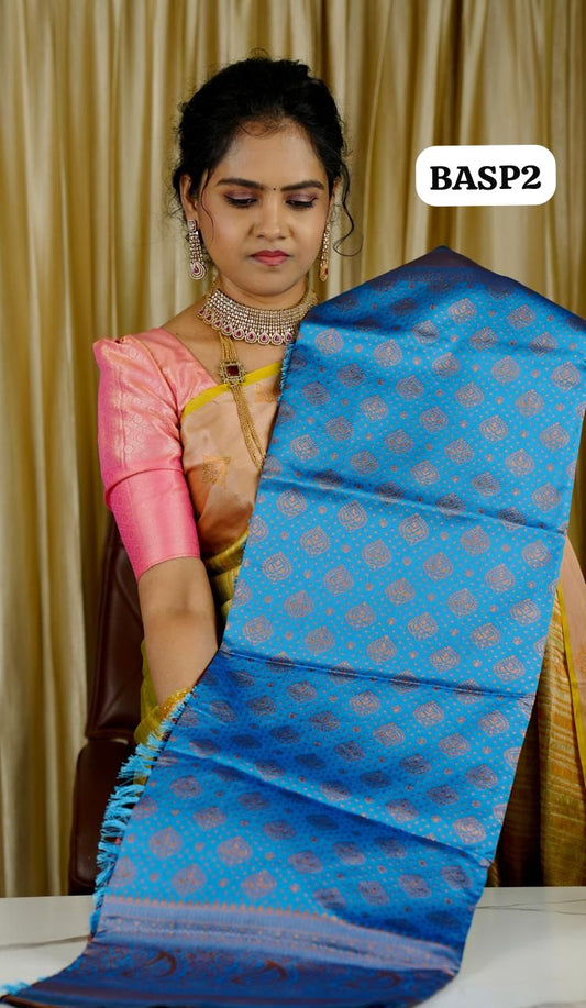 Banarasi inspired semi silk sarees🍄✅