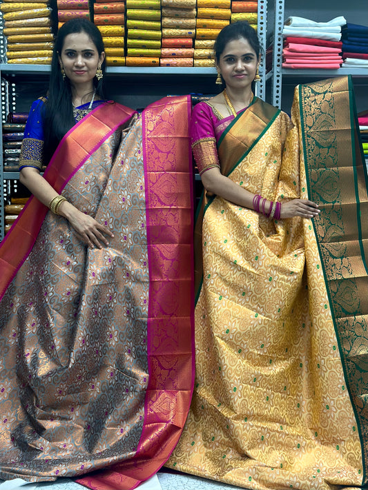 Kanchi silk sarees❌❌ sold out