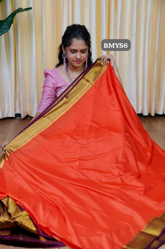 Mysore Crepe Silk Saree 🥳