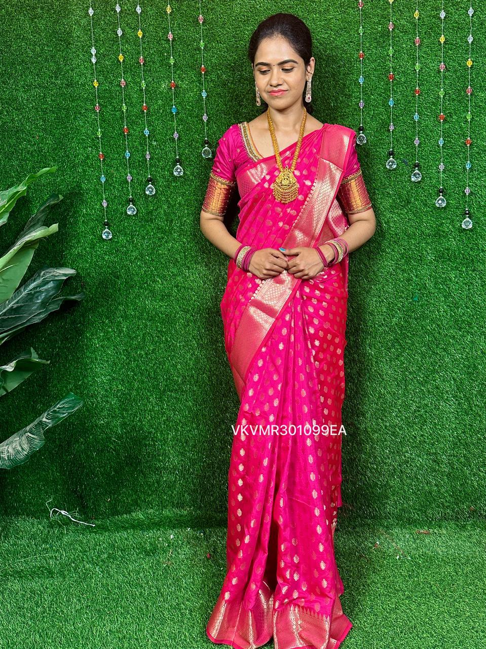 Semi katan silk saree.*🥰