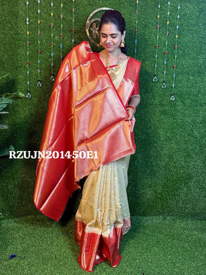 Warm silk zari checked sarees