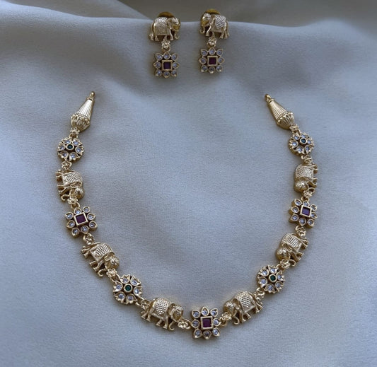 Jewel set with back chain🥰😎