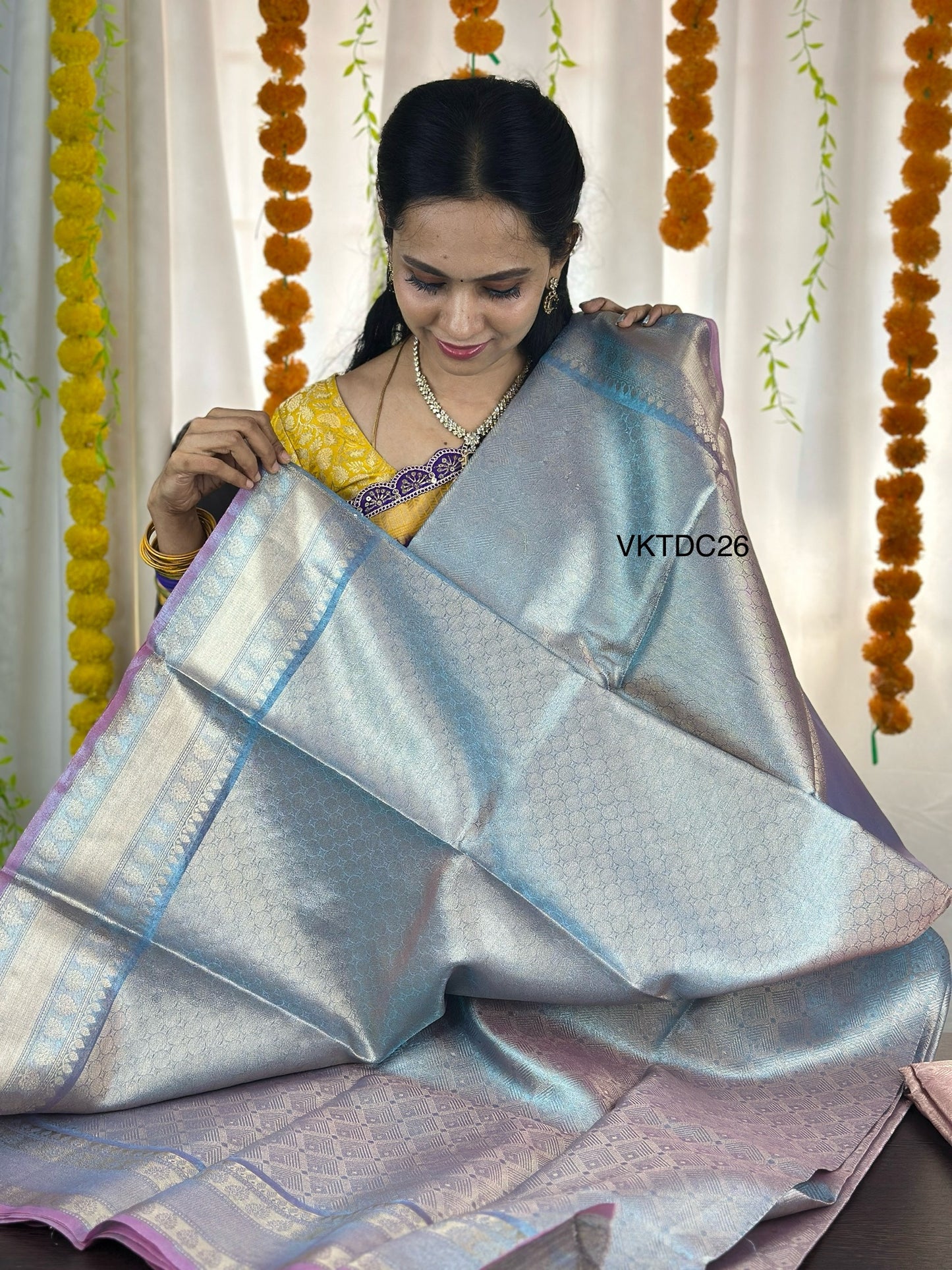 Katan semi silk saree