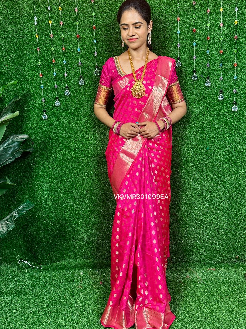 Semi katan silk saree.*🥰