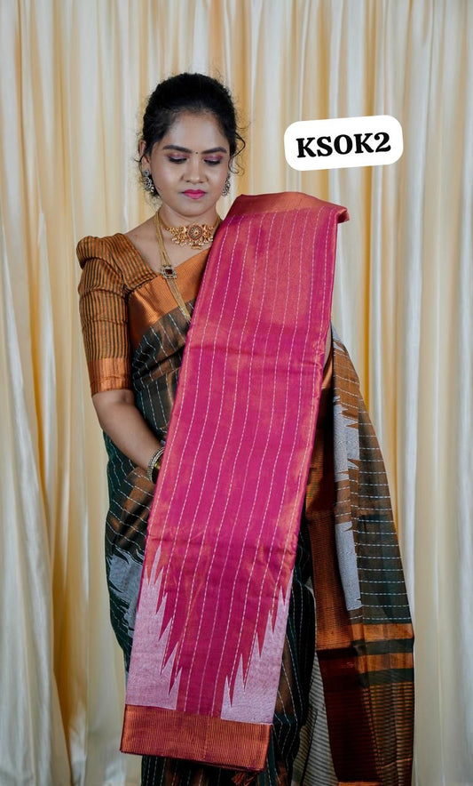 Soft cotton silk zari weaving sarees🥰🥳✅