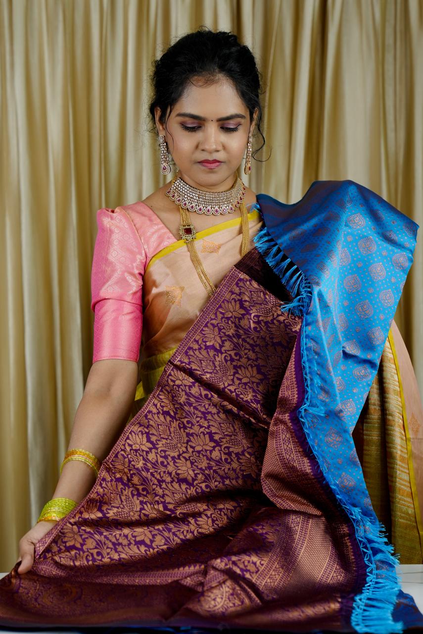 Banarasi inspired semi silk sarees🍄✅